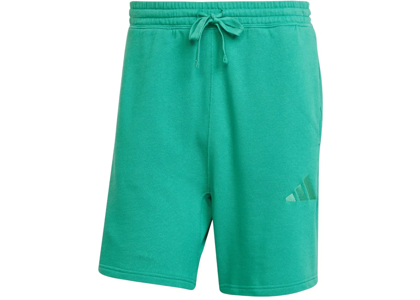 Мужские шорты из футера с длиной до колена Adidas, Semi Court Green