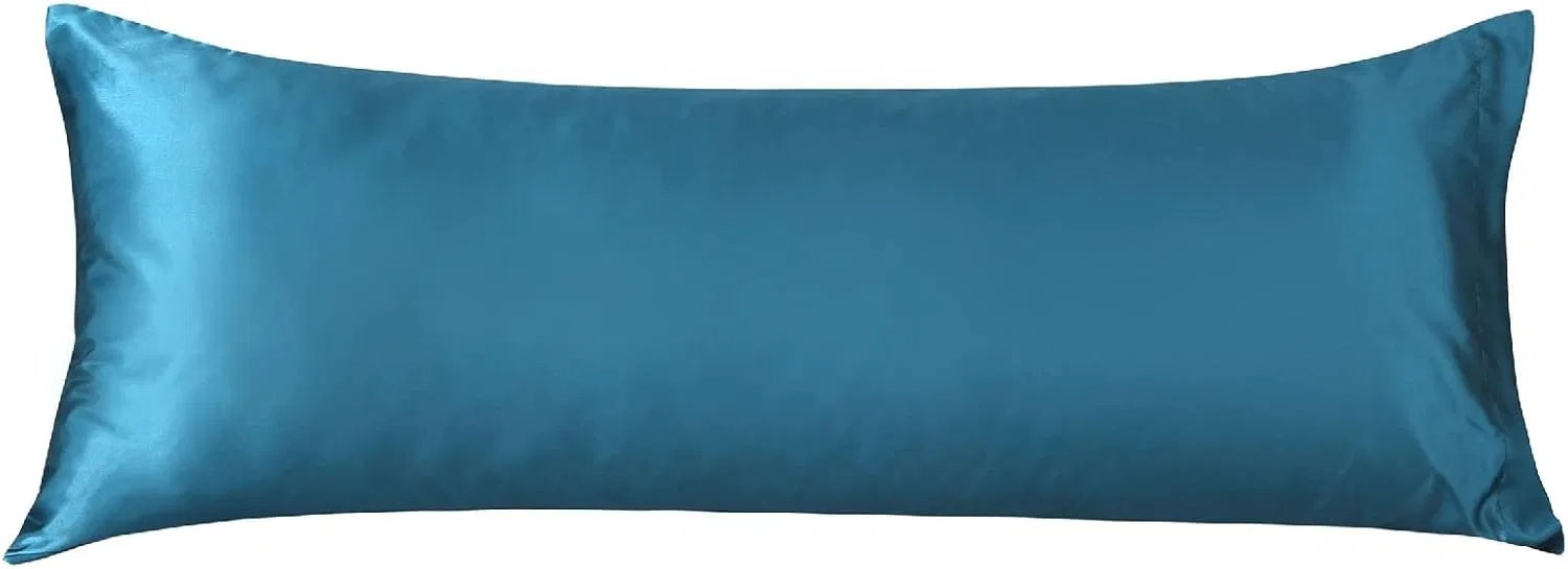 Сатиновая наволочка для тела LCBD, 20x54 дюйма, Blue-green