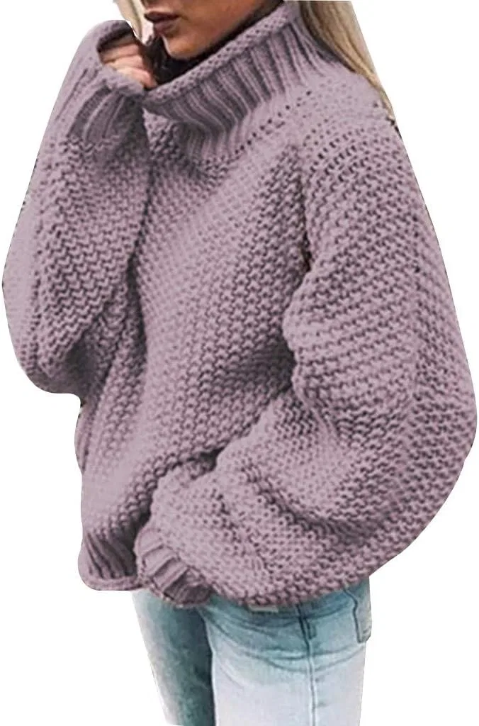 Женский свитер оверсайз с длинным рукавом, модель Batwing Long Sleeve, A05- Purple