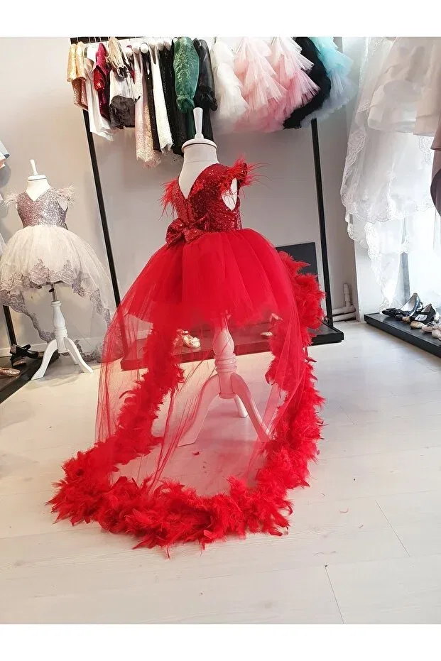 Детское платье для девочек хлопковое Otrish Scstil, Red