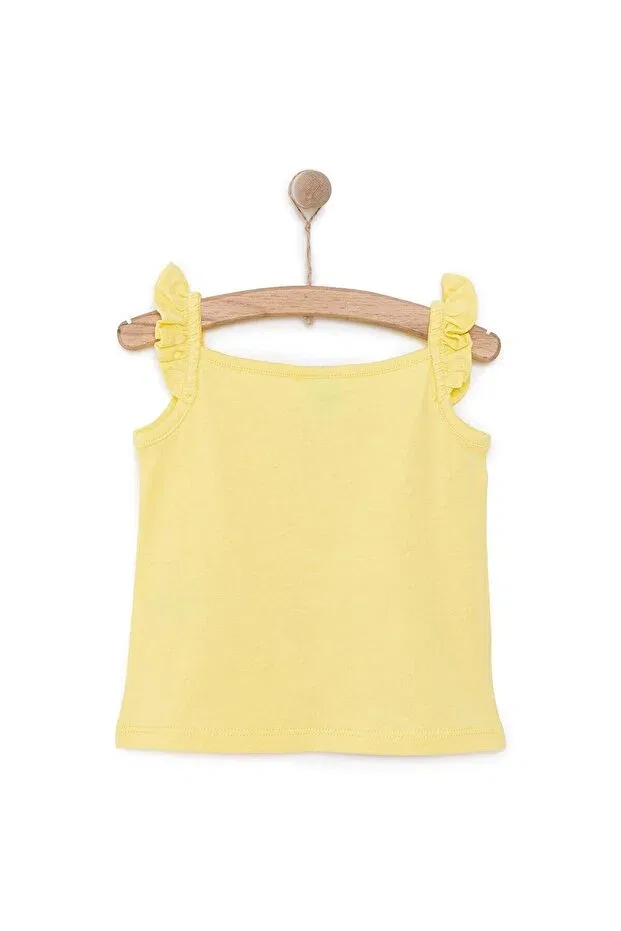 Детское платье-футболка для девочек с принтом Minnie Mouse Tank Top Tshirt Disney, Yellow — фото 2