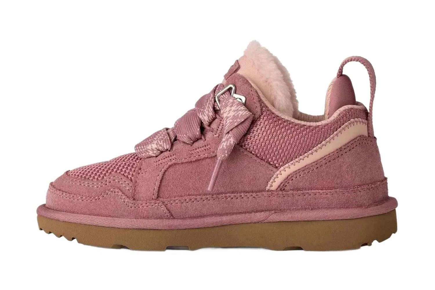 Детские кроссовки с замшевым верхом Lowmel Sneaker UGG, Pink Dawn — фото 3