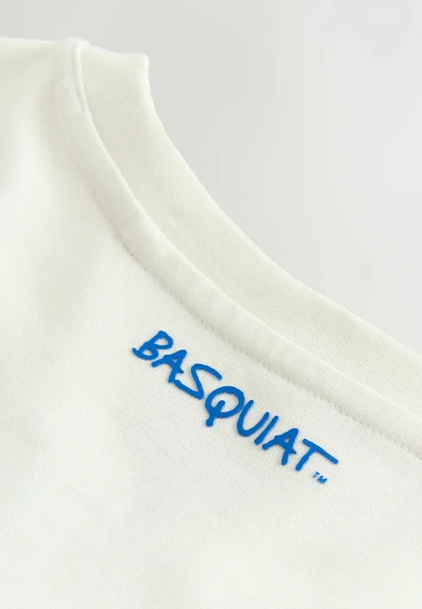 Футболка с принтом хлопковая Print t-shirt Next, White Basquiat, белый — фото 3