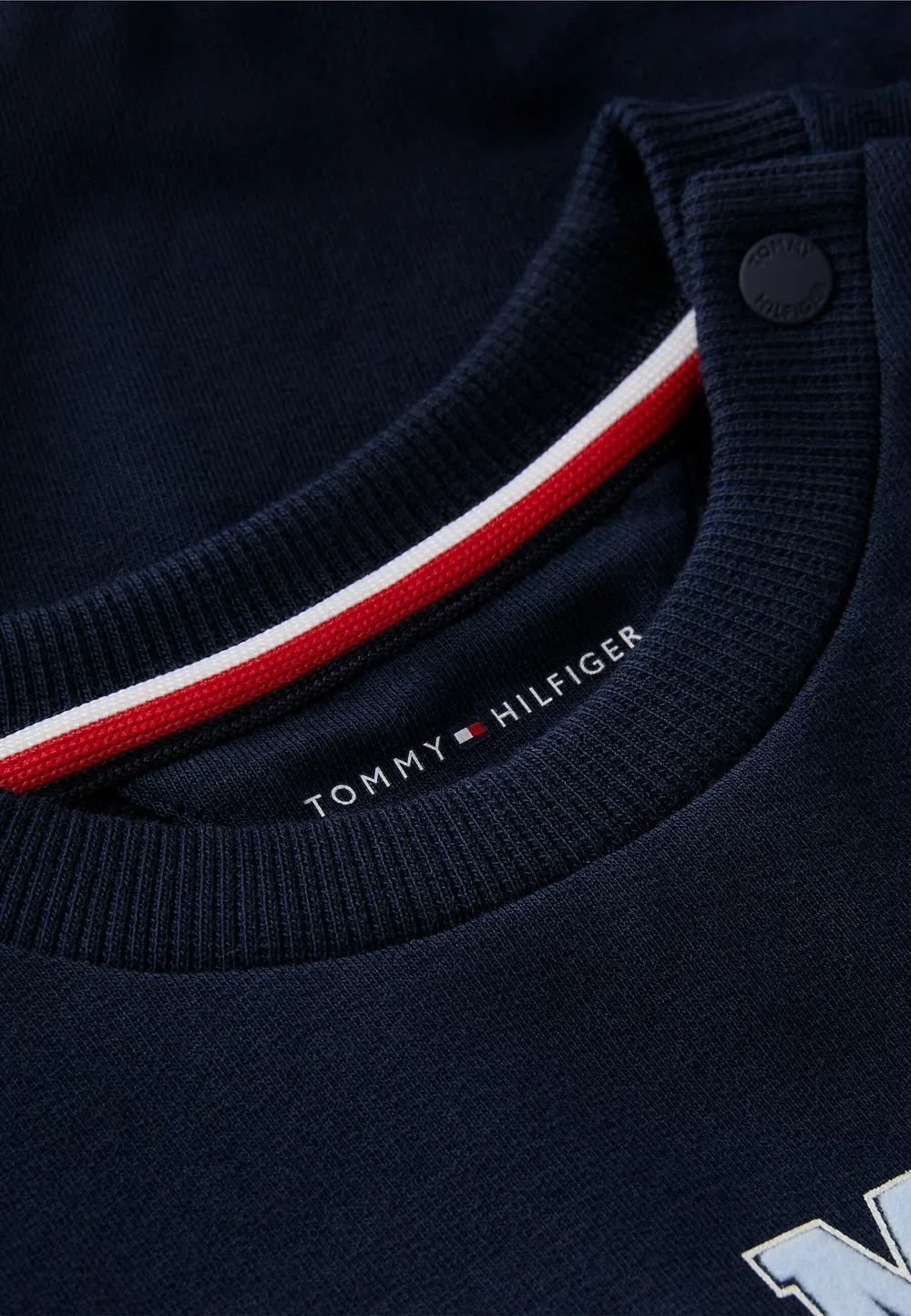 Толстовка с круглым вырезом и вышивкой флага, унисекс - толстовка Tommy Hilfiger, Dark Blue — фото 3