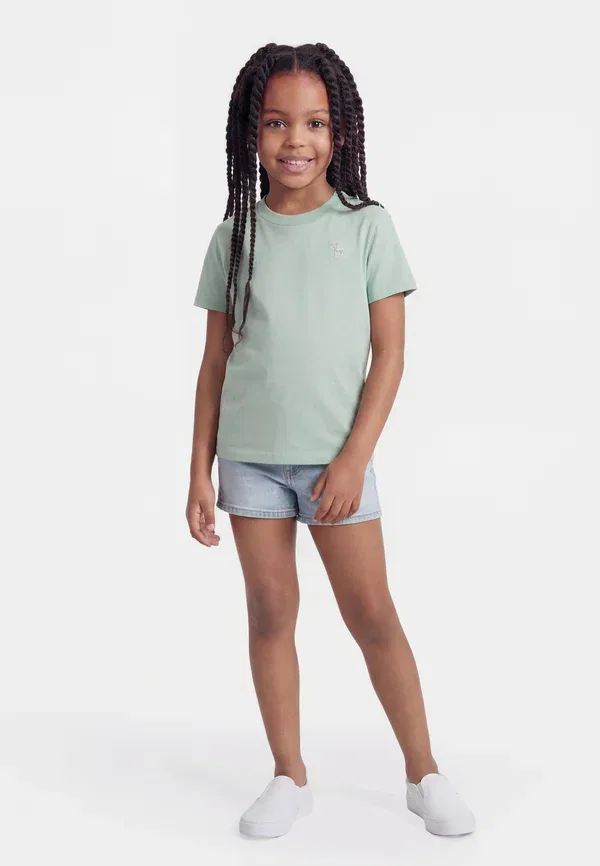 Комплект из 3 футболок унисекс - базовая футболка Abercrombie & Fitch, зеленый