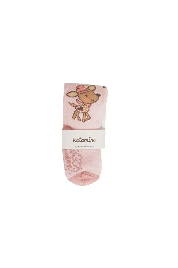 Детские колготки для девочек с принтом Zeli Pantyhose With Abs Katamino, Pink