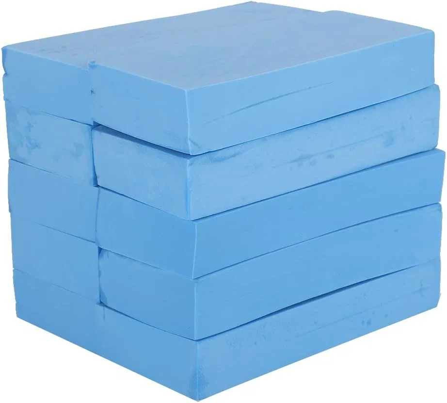 Банная губка для пилинга PVA, UYSTDMXKA, 10 шт, 16x6,7x3 см, Синий