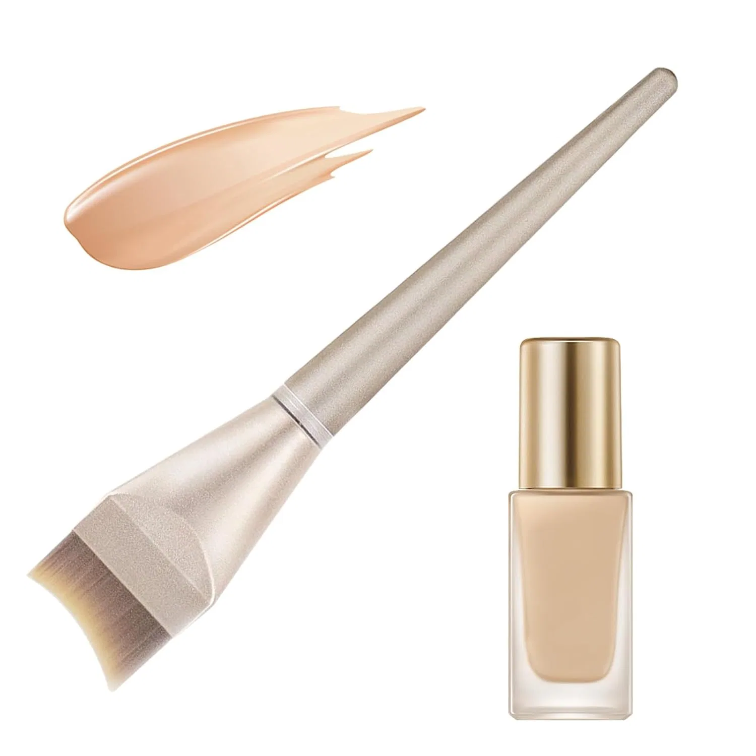 Кисть для макияжа, плоская, Foundation Brush, Generisch, G1135 Half Moon Foundation Brush