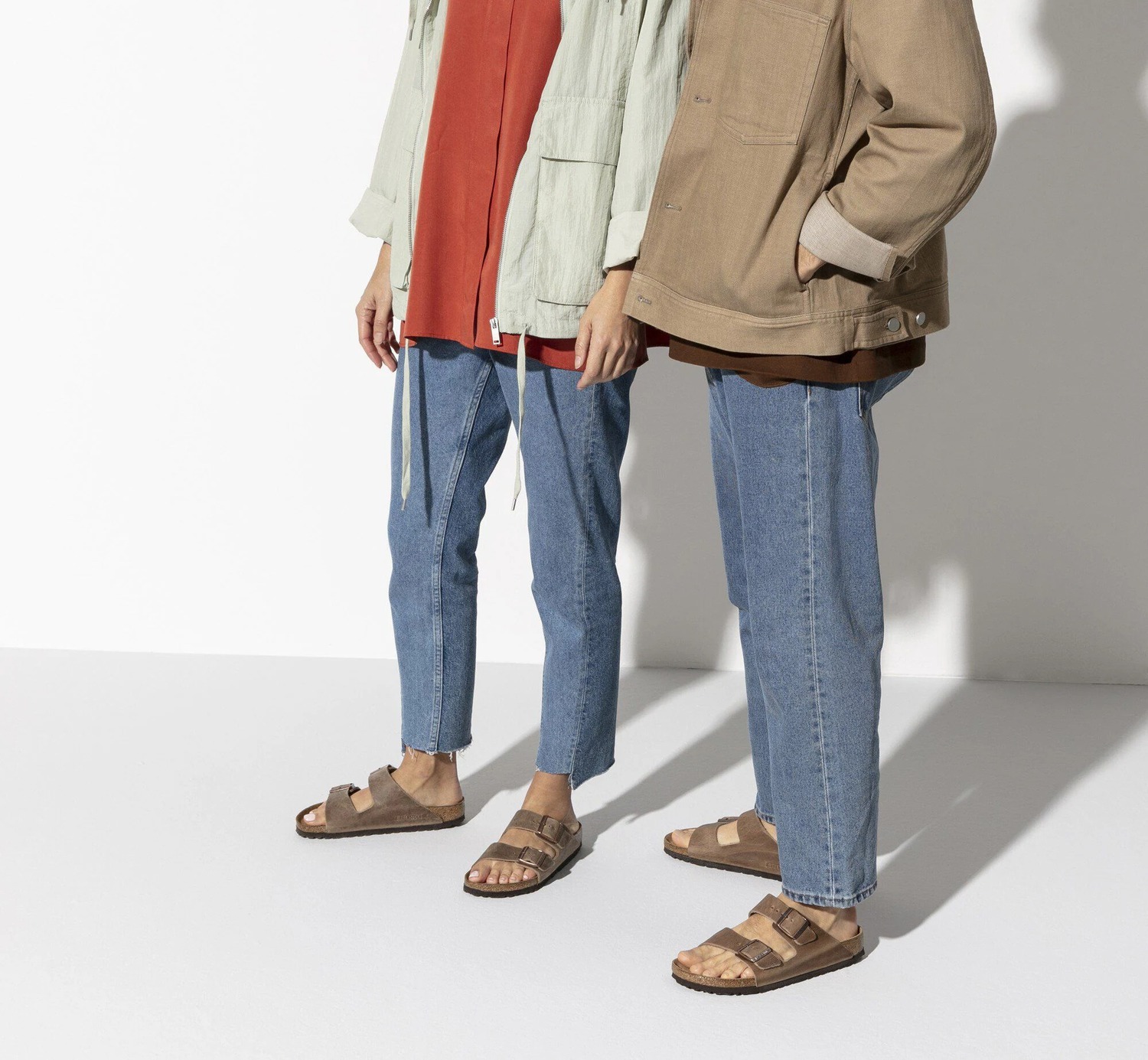 Сандалии Birkenstock Arizona Soft Footbed Natural Leather Oiled узкие, бежевый — фото 4