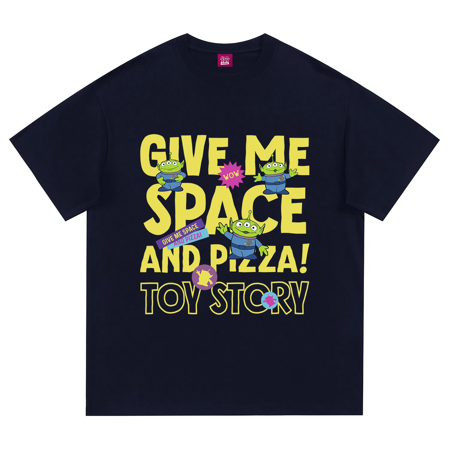 Детская футболка с принтом Disney Unisex Crew Neck Thin Straight Fit, Navy Blue