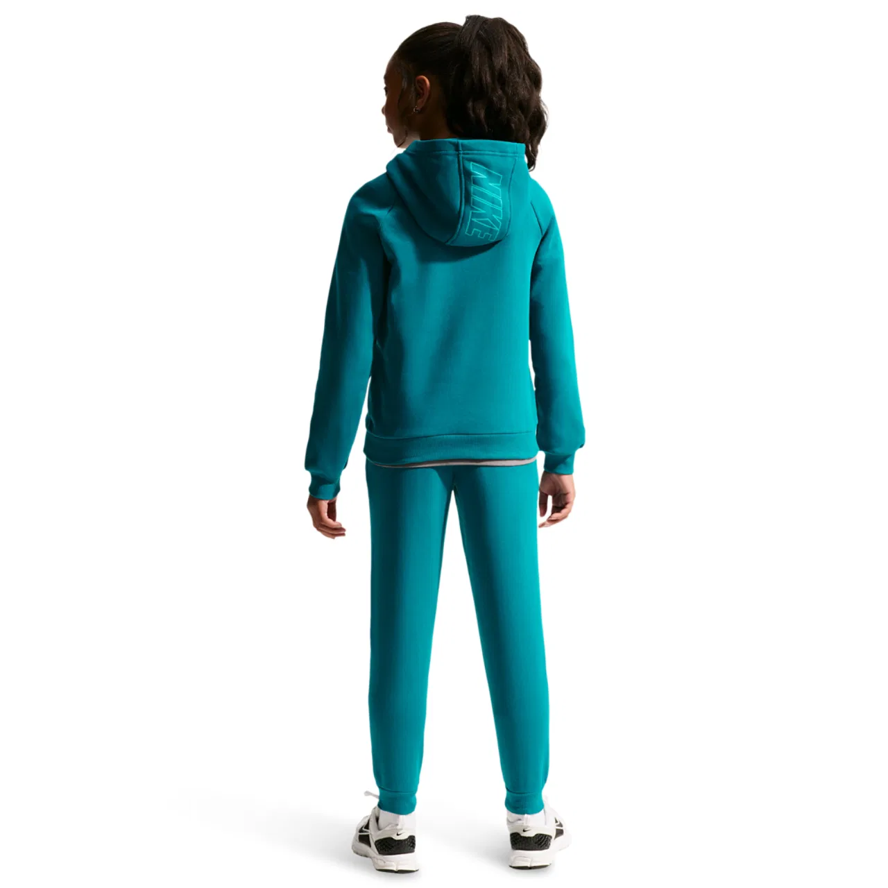 Детский спортивный комплект из футера с капюшоном NSW Club Fleece Nike, Bright Spruce Bright Spruce Energy — фото 2