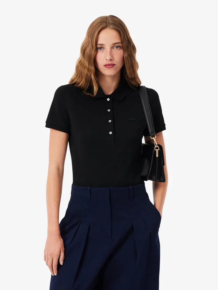 Футболка поло LACOSTE Slim Fit, Black