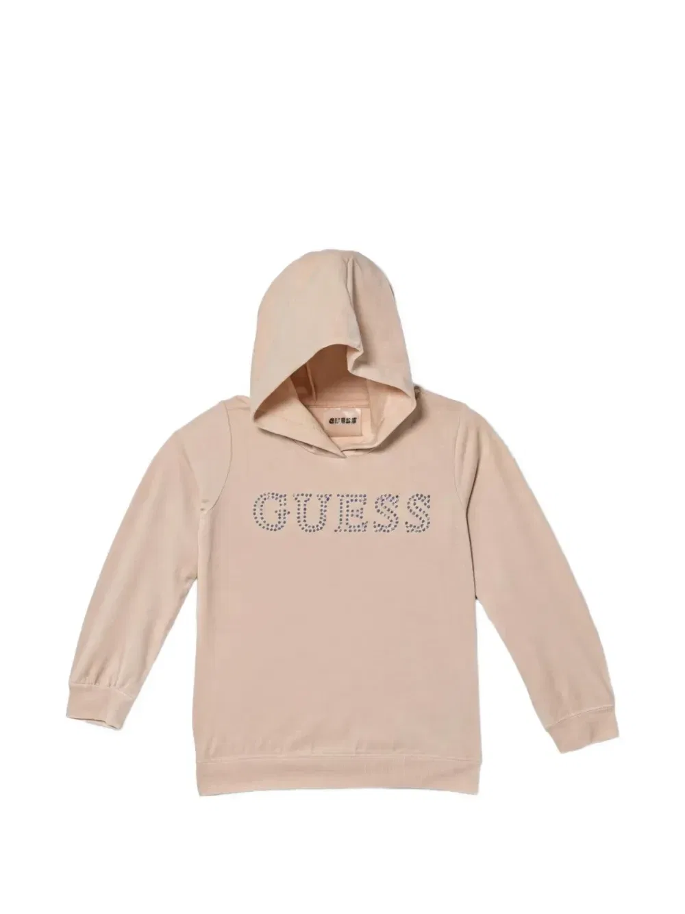 Худи, украшенное стразами/камнями Guess Kids, бежевый