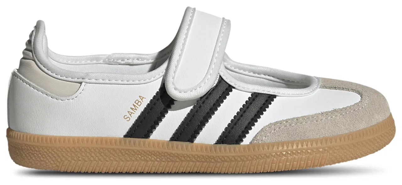 Кроссовки Мэри Джейн для девочек Samba Jane Adidas, цвет Core Black/Gum/Footwear White