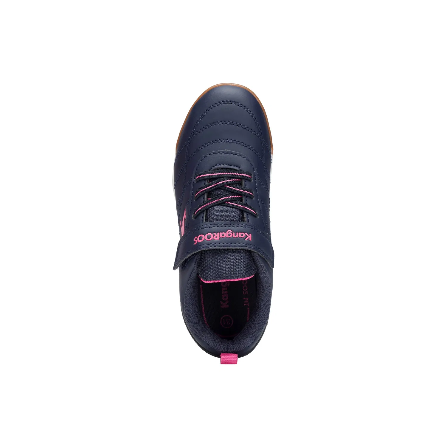 Детские кроссовки с инновационной системой ROOSFit 2.0 KangaROOS, Navy Blue/Pink — фото 3