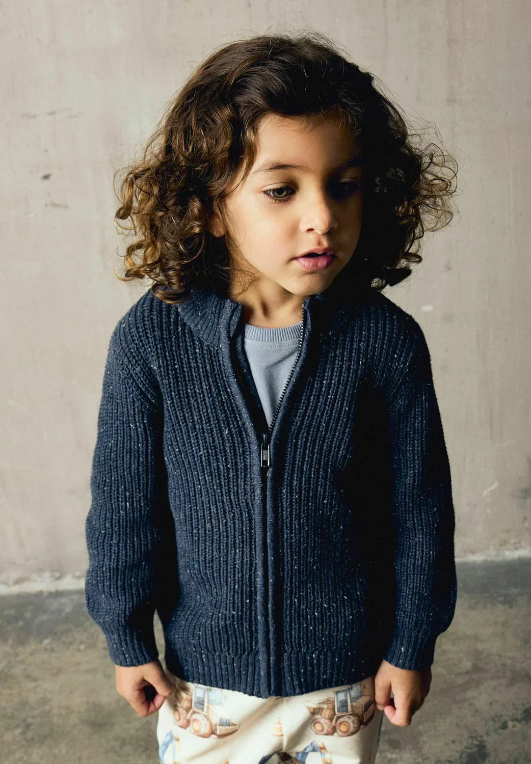 Nmmnorman ls вязаная открытка - кардиган Name It, Ombre Blue