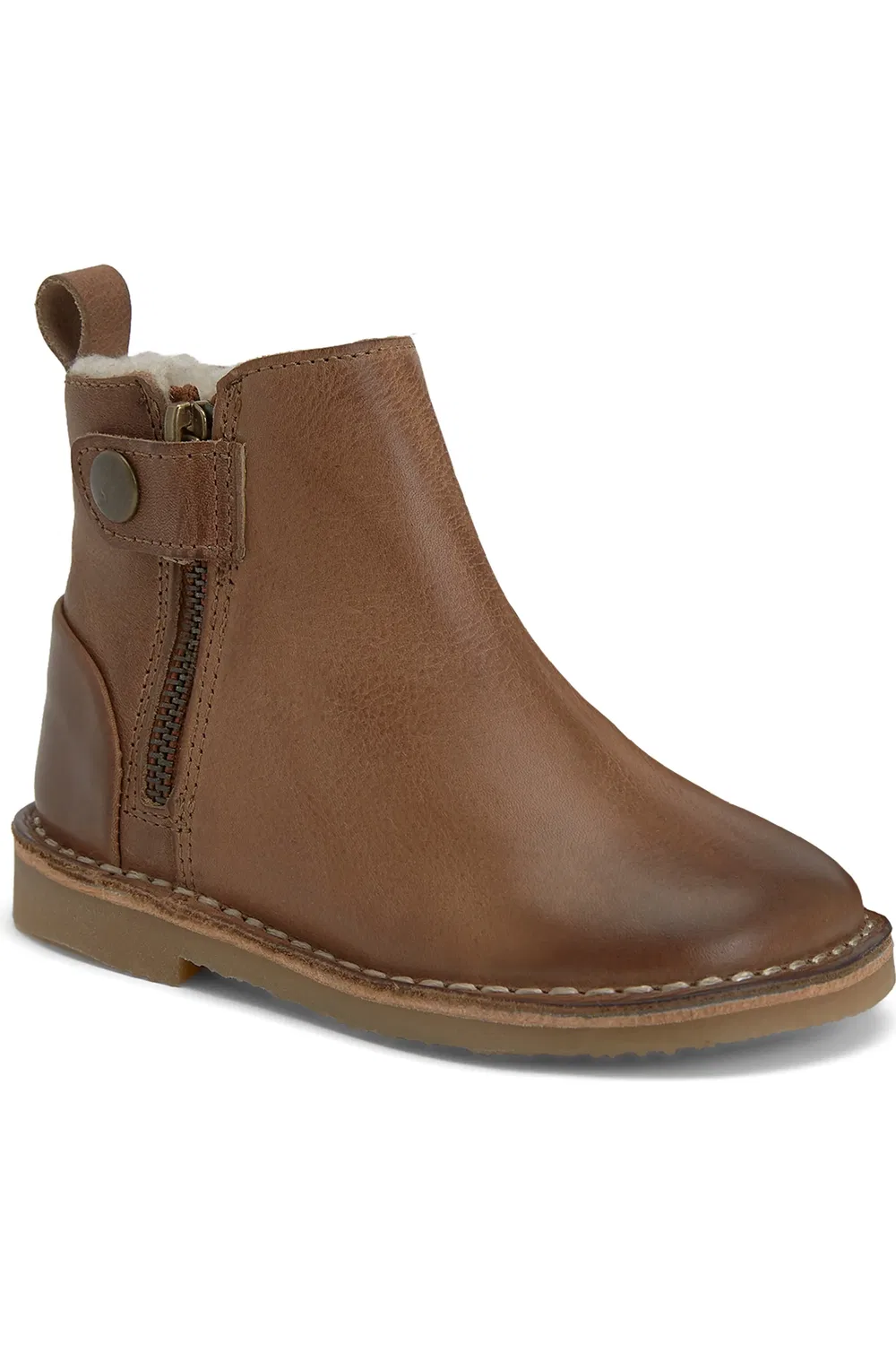 Детские ботинки на молнии с шерстяной подкладкой Winston Young Soles, Tan