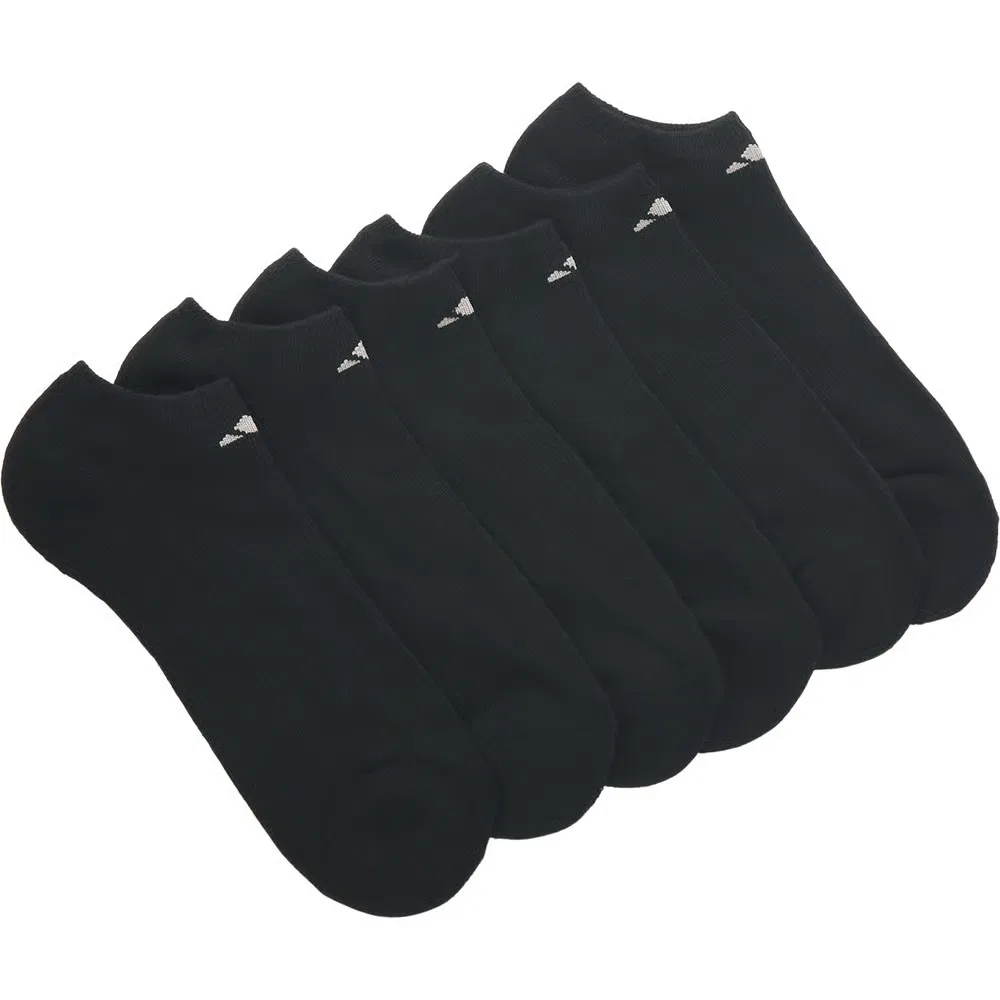 Мужские спортивные носки-невидимки комплект из 6 пар Adidas, Black/White