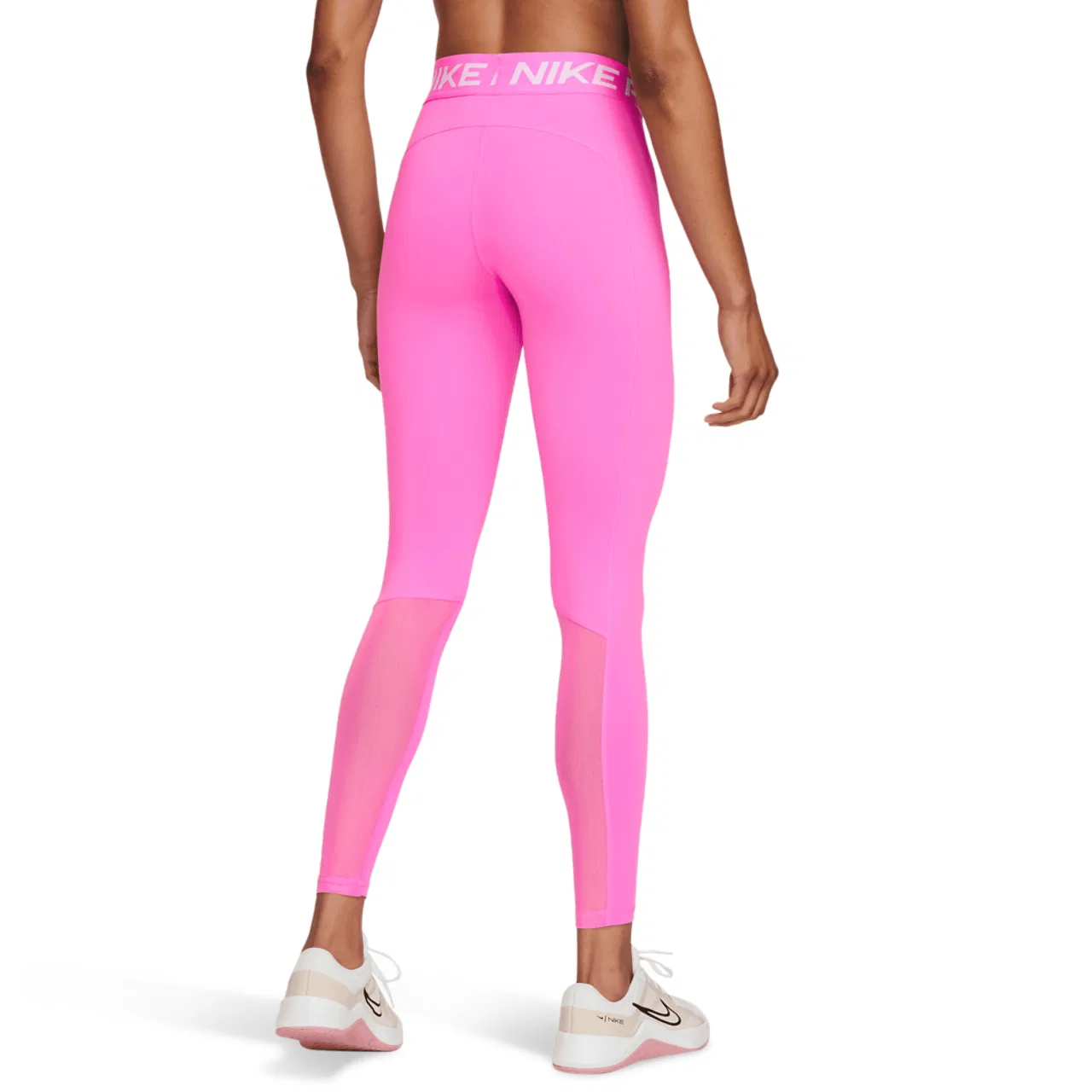 Женские лосины Pro 365 Nike, цвет Playful Pink/White — фото 2