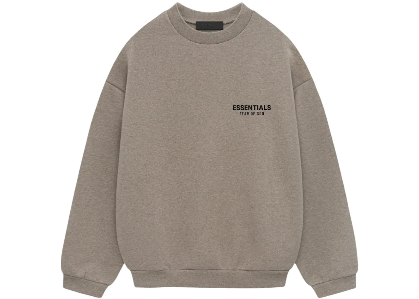 Мужское свитшот с круглым вырезом из флиса Fear of God Essentials, Heather Gray