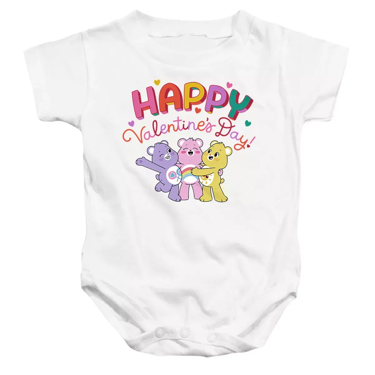 Детское боди с коротким рукавом Care Bears White