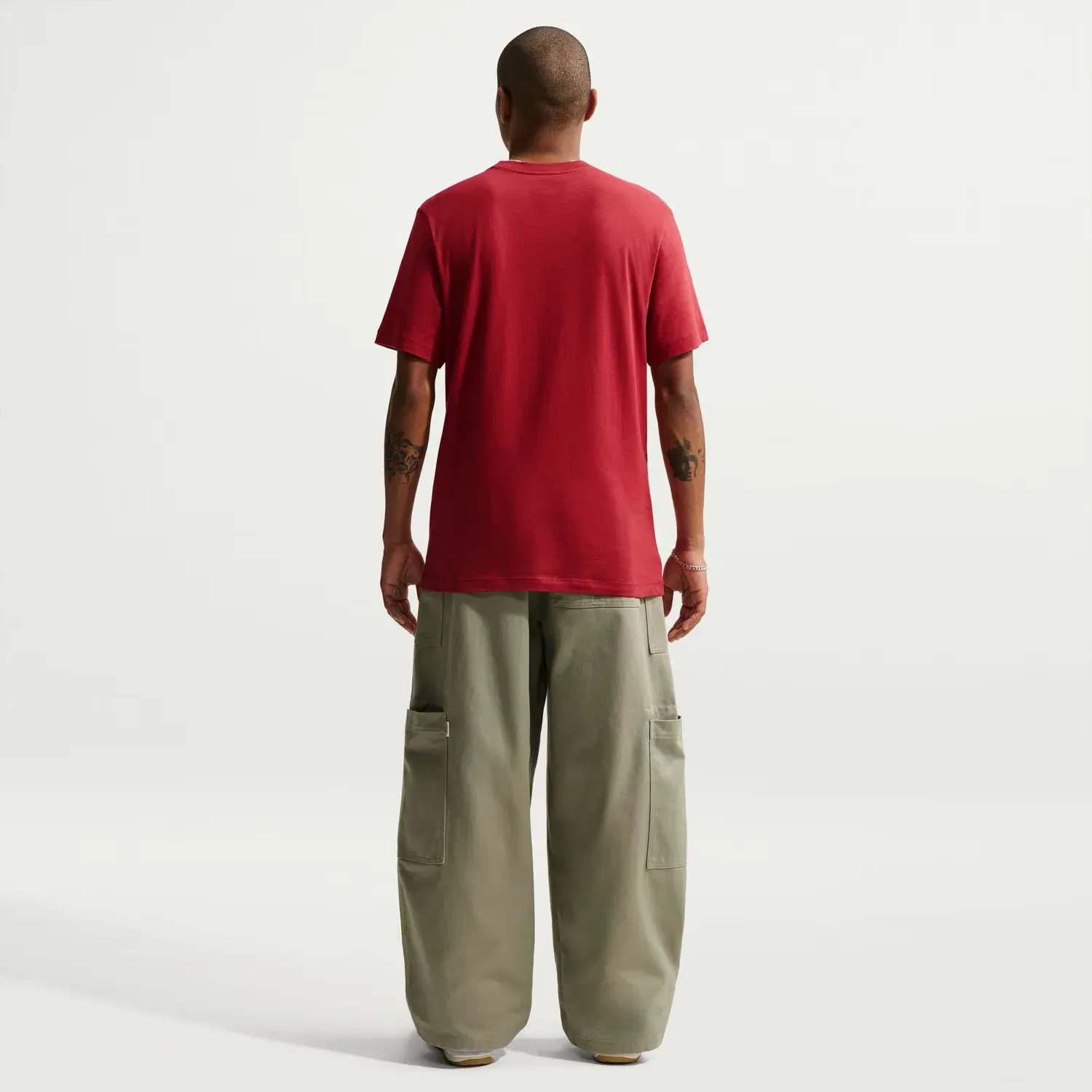 Мужская футболка хлопковая Sportswear Nike, Красный — фото 2