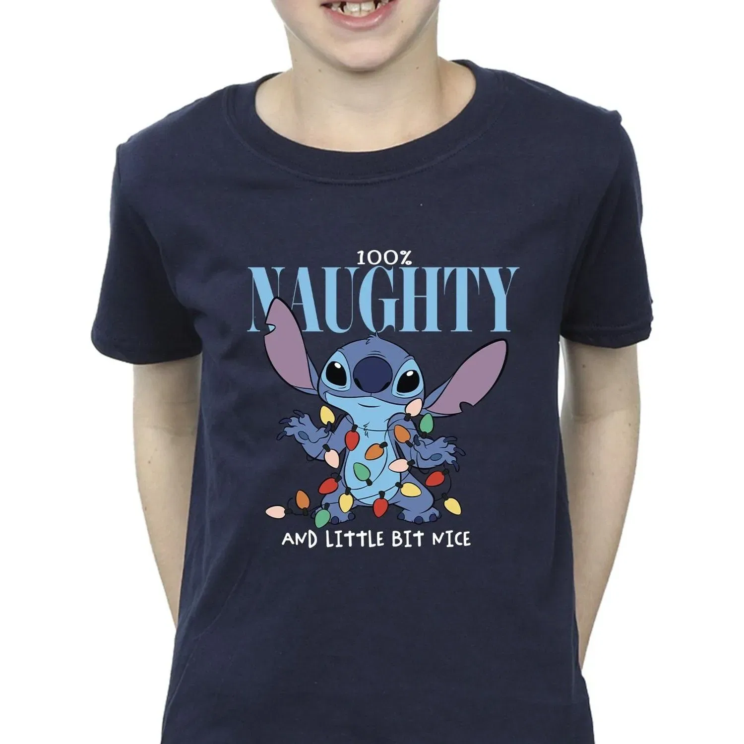 Футболка Lilo & Stitch Disney, темно-синий — фото 3