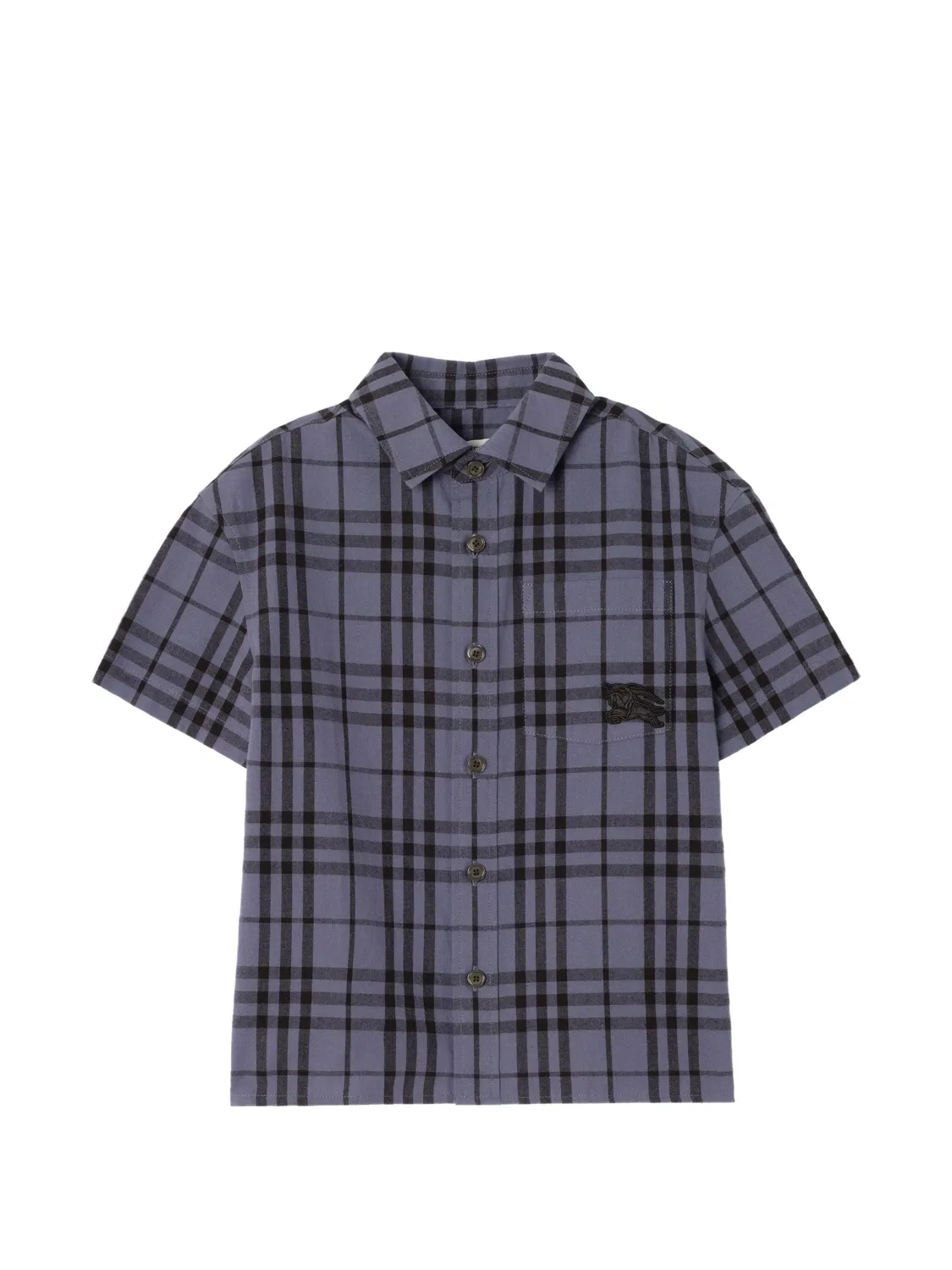 Рубашка Equestrian Knight в серую клетку Burberry, серый