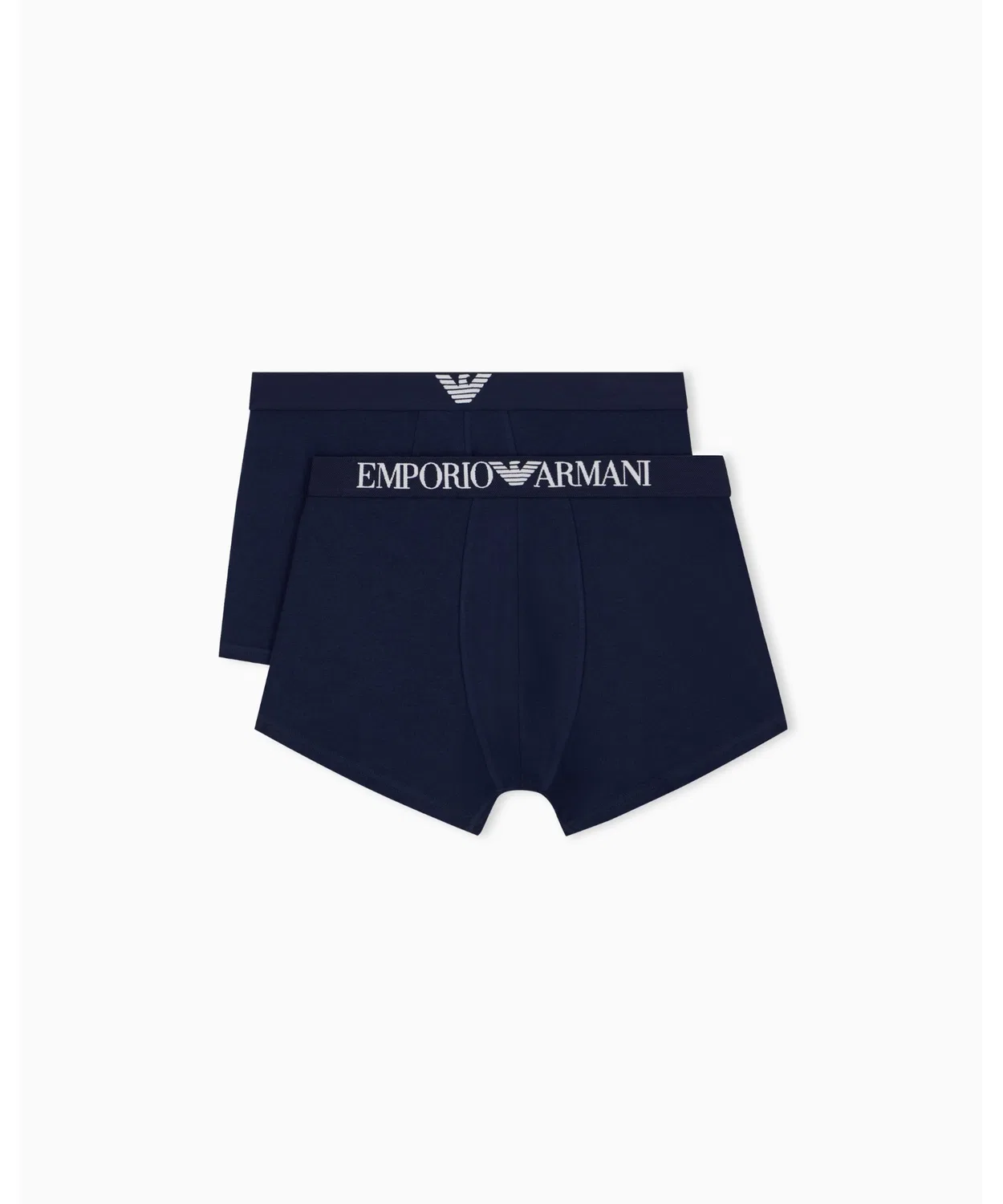 Мужские трусы-боксеры 2 шт хлопковые Regular Fit EMPORIO ARMANI, Navy