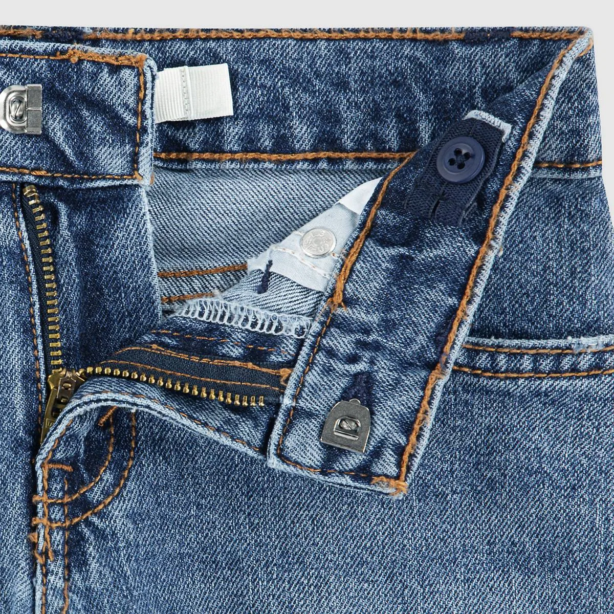 широкие джинсы 578 для мальчиков 2-4 лет Levi's, Blazing Blue - Dark Wash — фото 3