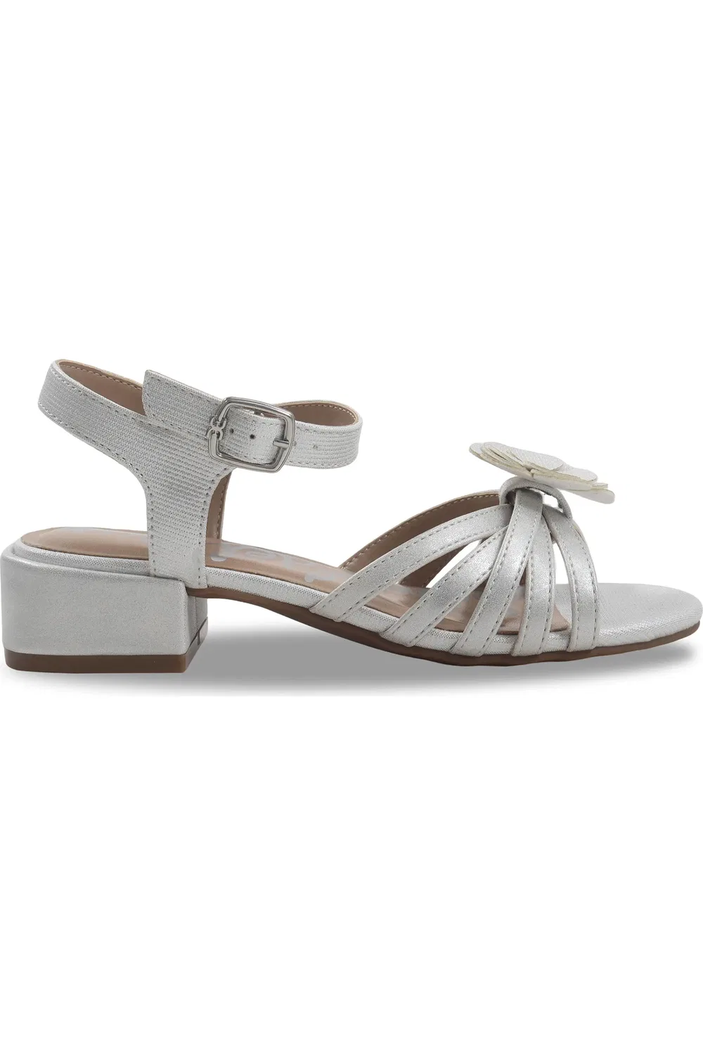 Детские сандалии с цветочным аппликацией Calla Sam Edelman, белый — фото 2
