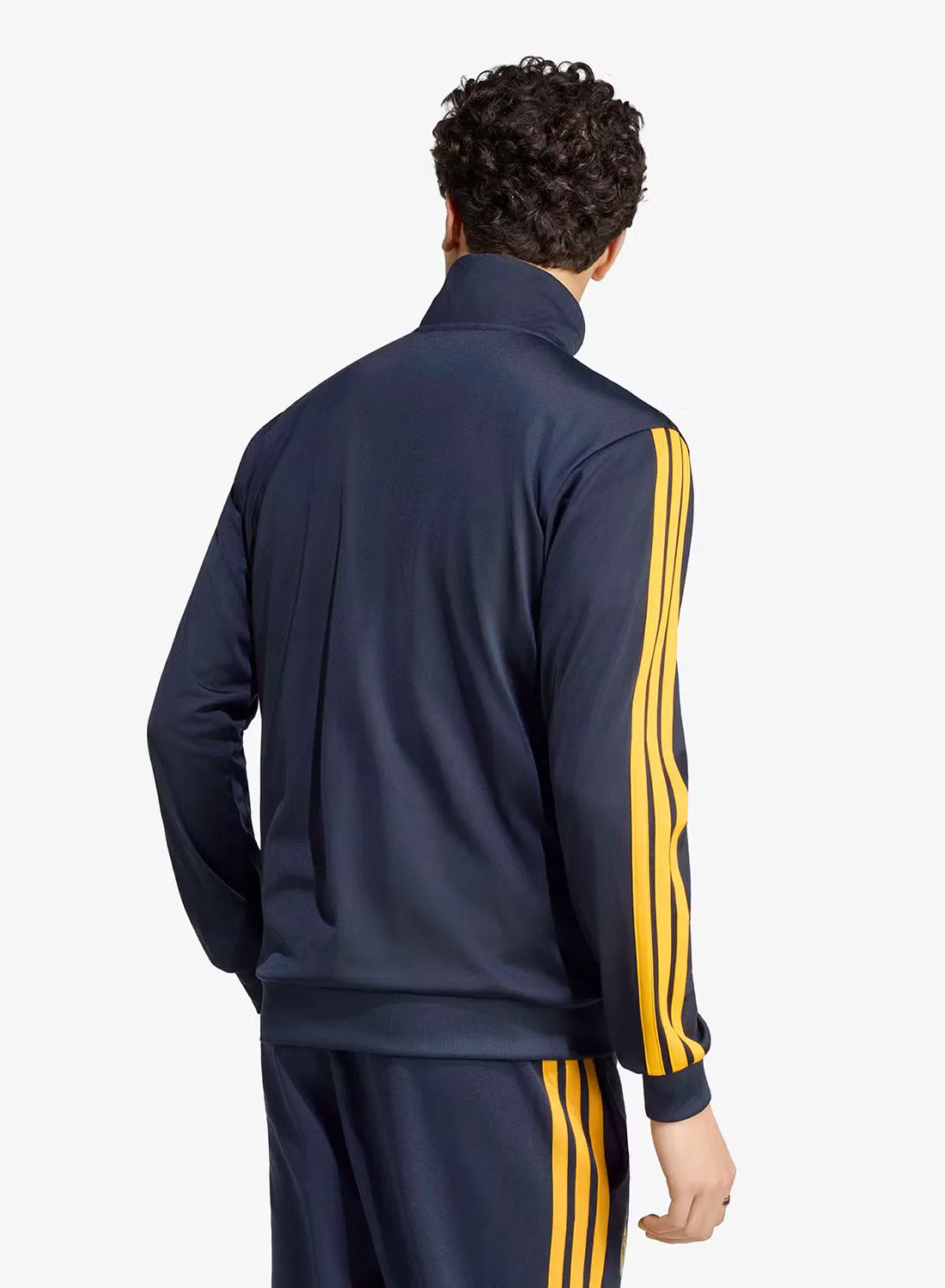 Куртка спортивная с воротником-стойкой Real Madrid DNA Adidas, черный — фото 2