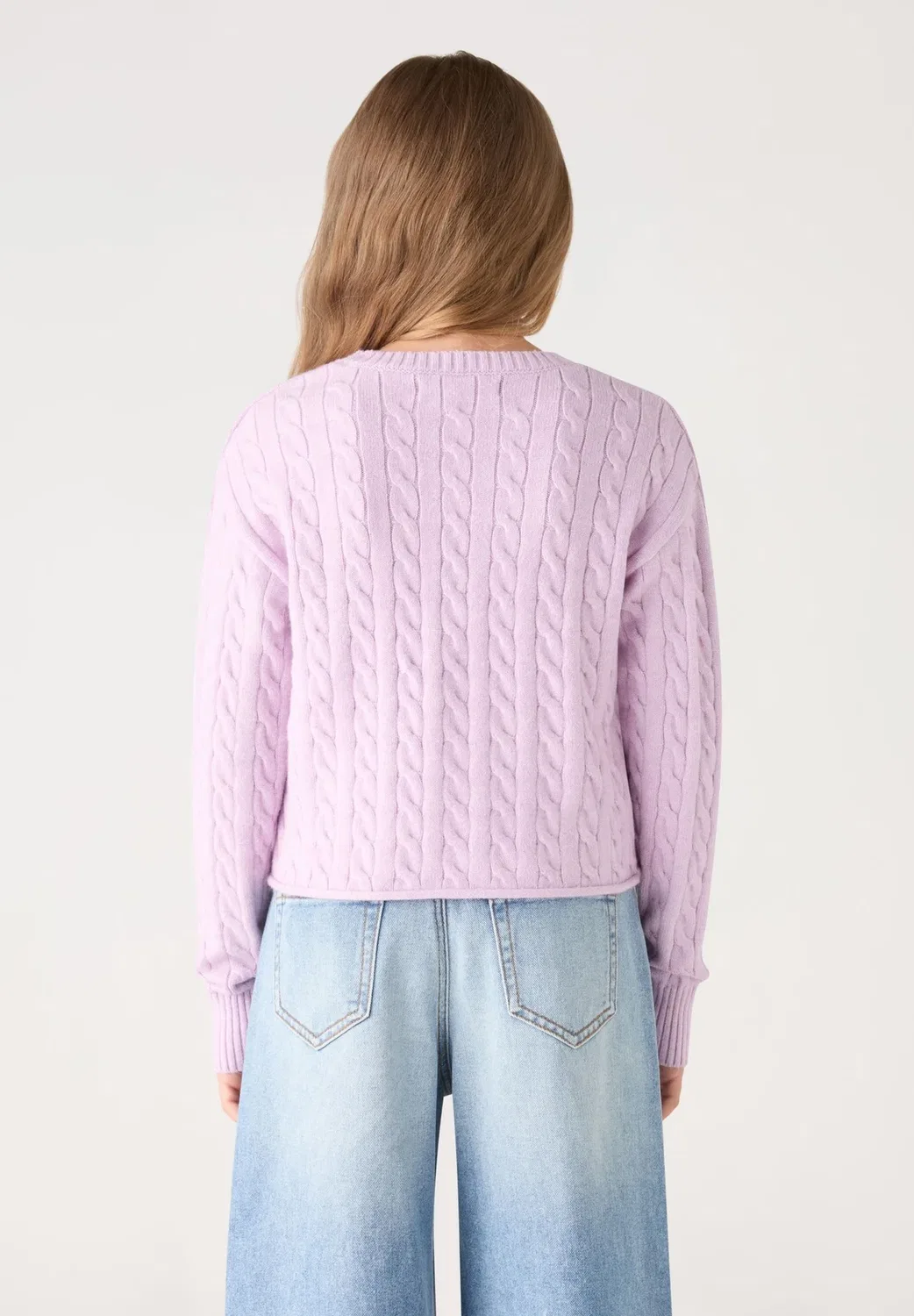 Maglia tinta unita - jumper Terranova, Lilla Melange — фото 3