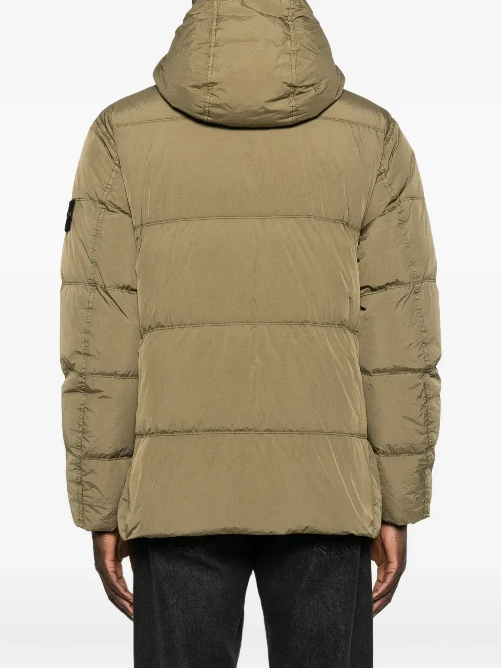 Дутая куртка Stone Island, зеленый — фото 4