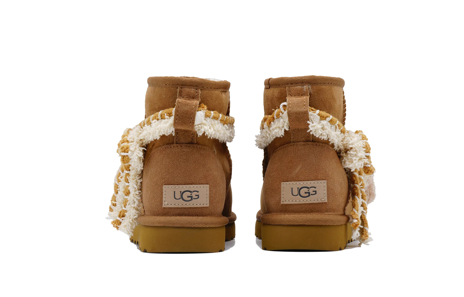 Угги UGG Classic Mini II с бантиком, коричневый — фото 4