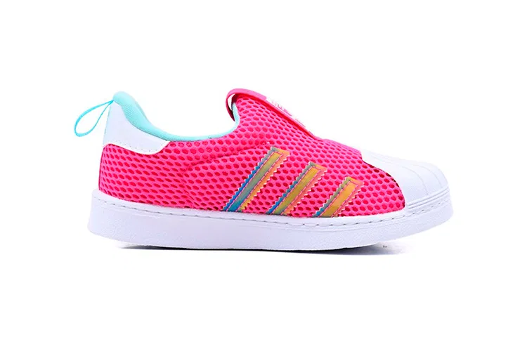 Детские кроссовки с удобной посадкой Superstar 360 Low top Toddler Shoes Adidas Originals, Черный — фото 4