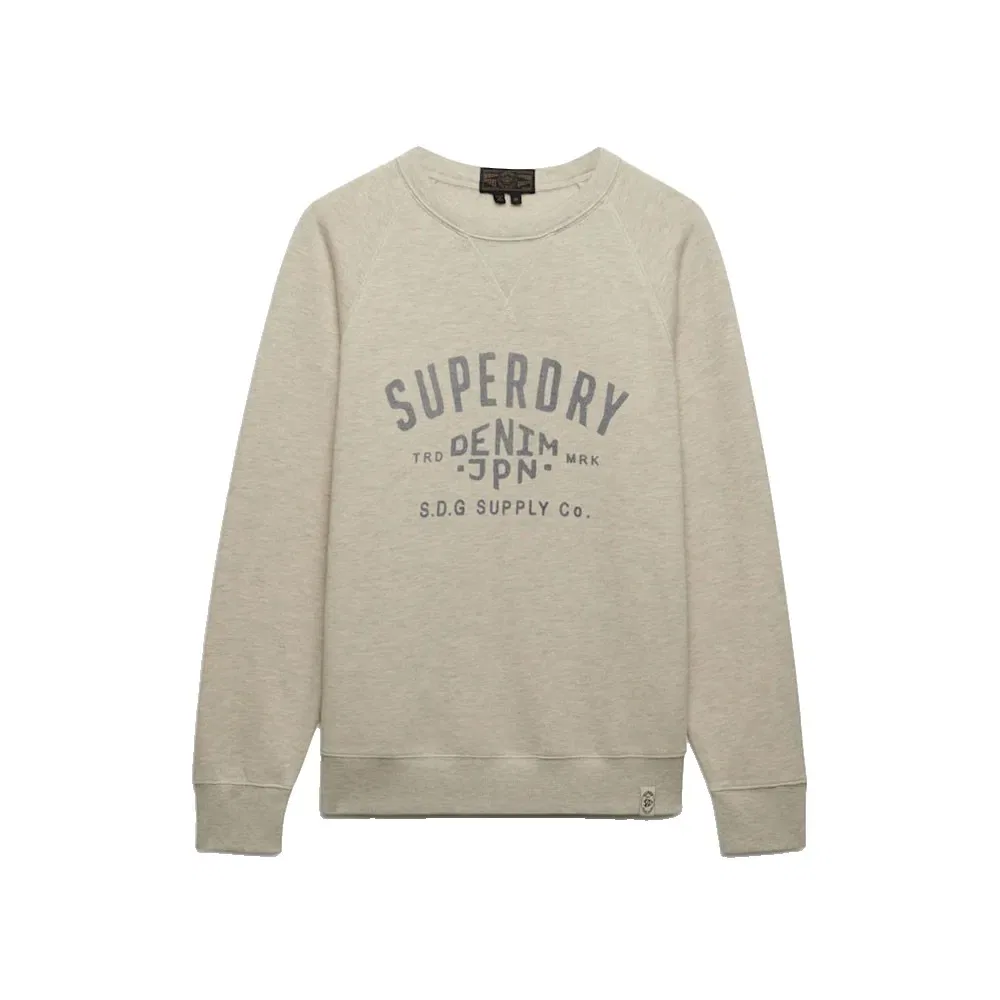Свитшот Vintage Print Superdry, бежевый — фото 3