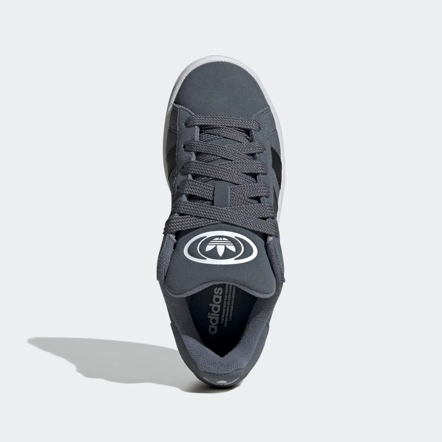 Детские кроссовки ретро-стиля Campus 00s Adidas Originals, Onix/Cloud White/Gum — фото 4