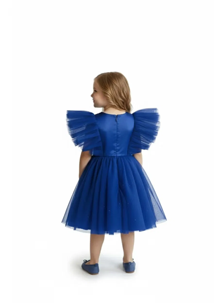 Платье с блестящим лифом Fairy blue Bidani, королевский синий — фото 2