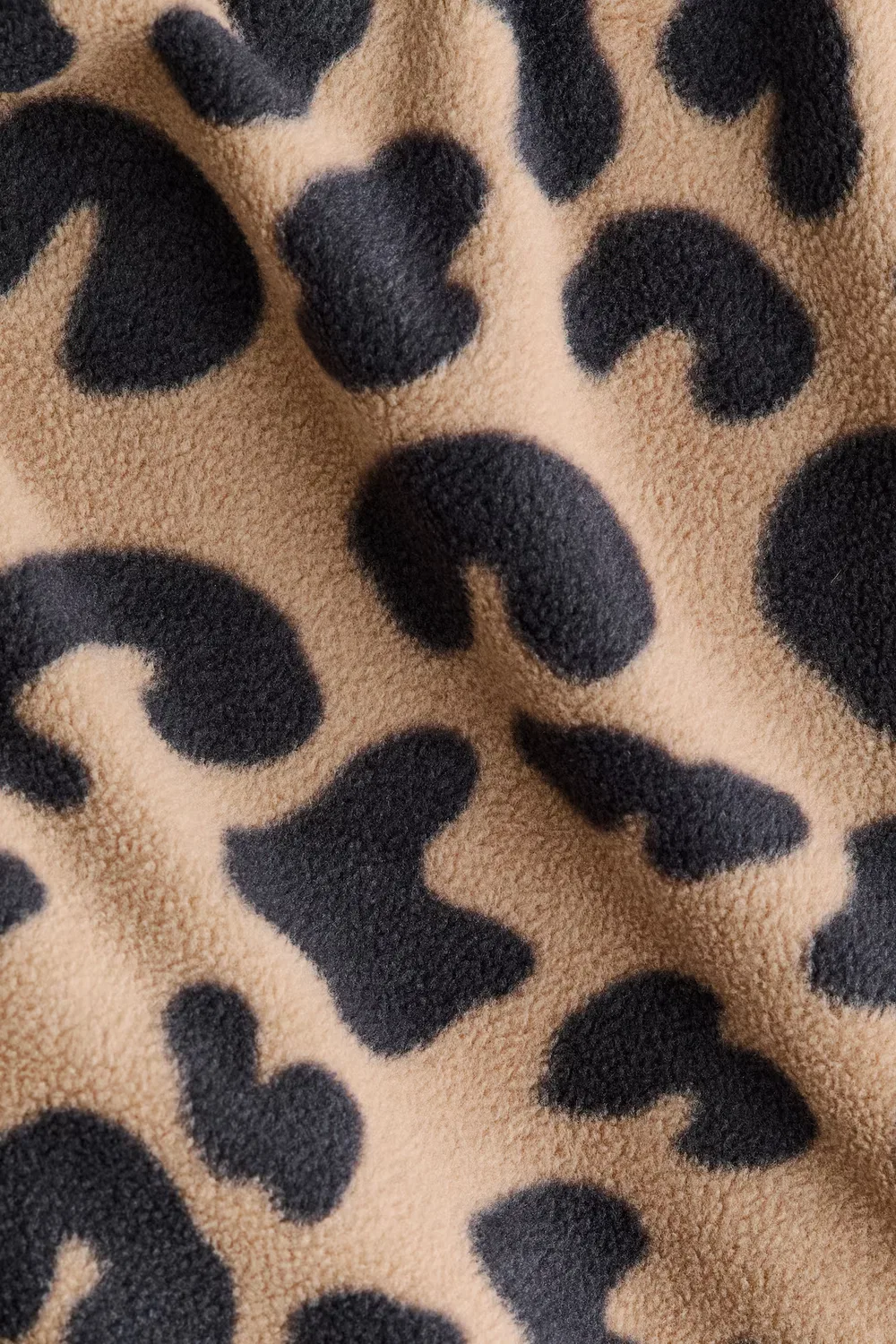 Флисовая куртка H&M, Beige/Leopardenprint — фото 4