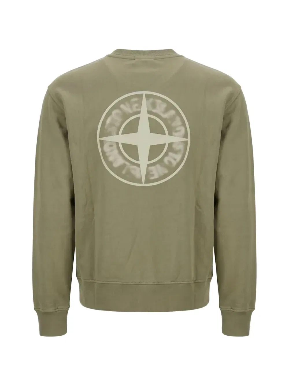 Толстовка с длинными рукавами и принтом логотипа Stone Island, зеленый — фото 2