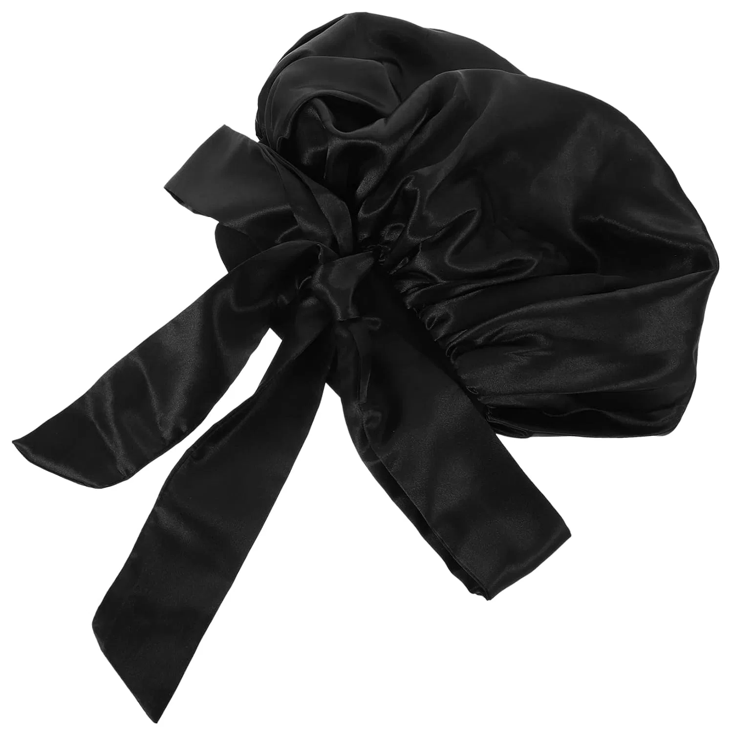Шапочка для душа MAGICLULU, 4 шт, Satin, 31x28x2 см, Black — фото 3