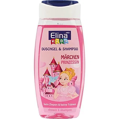 Детский гель для душа и шампунь Elina med Fairytale Princess, 250 мл