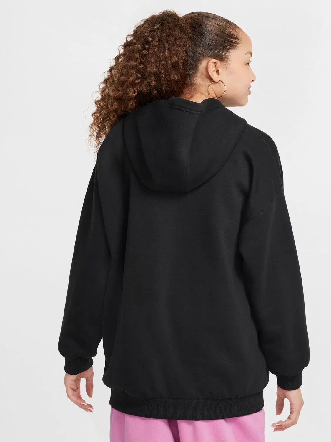 Худи Nike Sportswear Club Fleece, свободный крой, черный — фото 2
