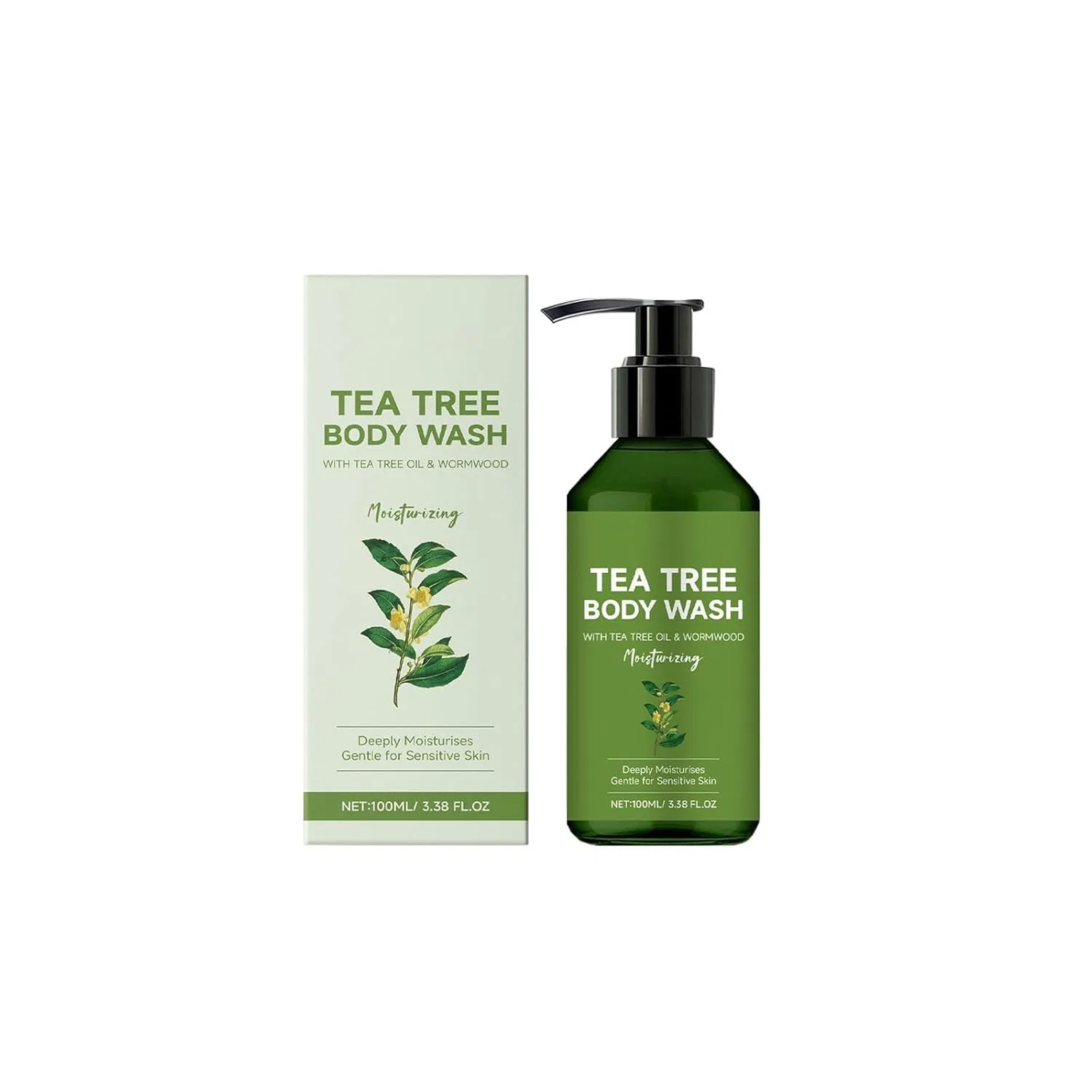 Generisch Противогрибковый гель для душа Tea Tree & Wormwood, 100 г