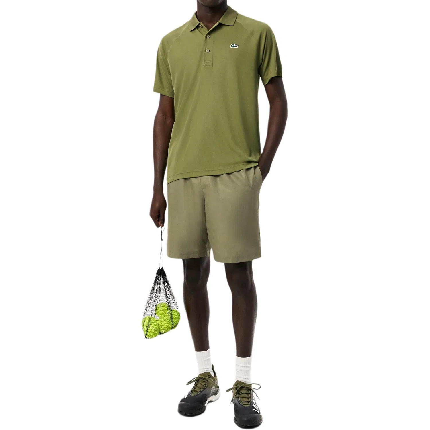 Мужские шорты Casual Olive LACOSTE, Olive — фото 2