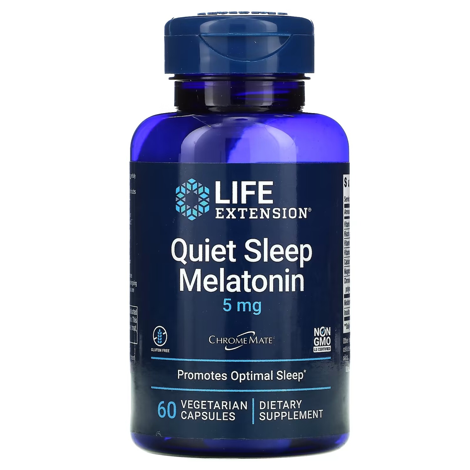 

Мелатонин Life Extension Quiet Sleep, 60 растительных капсул