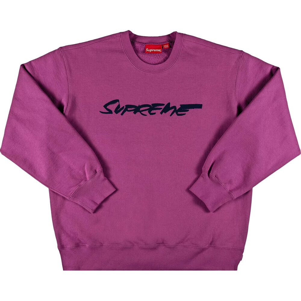 

Свитшот Supreme Futura Logo Crewneck, фиолетовый