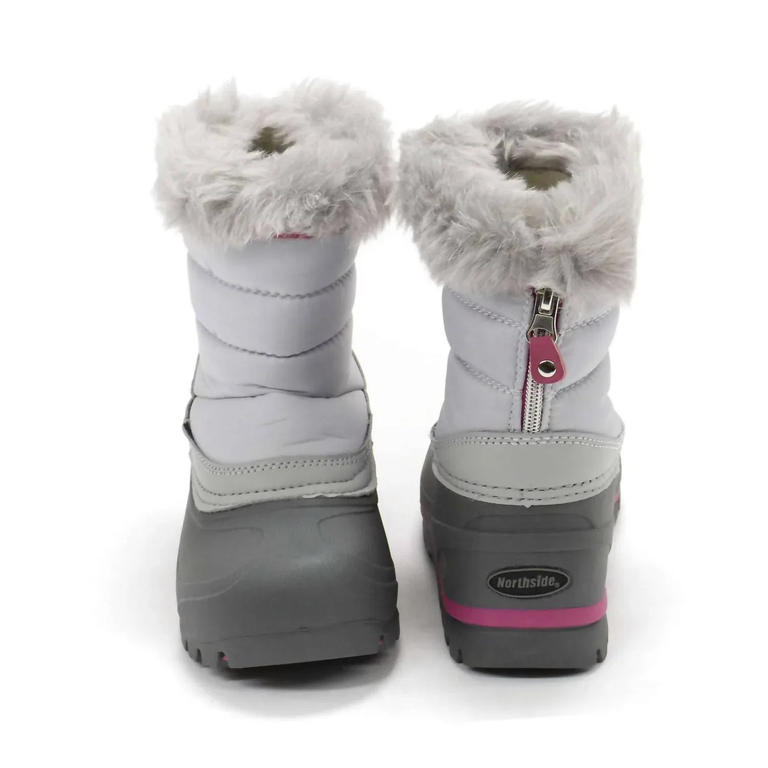 Детские зимние ботинки для девочек на молнии утепленные Ainsley Lightweight Winter Boots Northside, Gray — фото 4