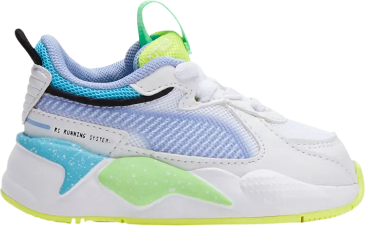 

Кроссовки Puma RS-X Infant Airbrush - Elektro Green, синий